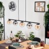 Gastor Hanglamp, Kogellampje, Hanglamp Amber, Duidelijk, Rookkleurig, 5-lichts
