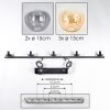 Gastor Hanglamp, Kogellampje, Hanglamp Amber, Duidelijk, Rookkleurig, 5-lichts