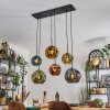 Ripoll Hanglamp, Kogellampje, Hanglamp Blauw, Goud, Groen, Koperkleurig, 6-lichts