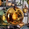 Ripoll Hanglamp, Kogellampje, Hanglamp Blauw, Goud, Groen, Koperkleurig, 6-lichts