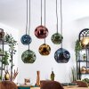 Ripoll Hanglamp, Kogellampje, Hanglamp Blauw, Goud, Groen, Koperkleurig, 6-lichts