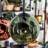 Ripoll Hanglamp, Kogellampje, Hanglamp Blauw, Groen, Koperkleurig, 6-lichts