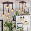 Ripoll Plafondlamp, Kogellampje Amber, Duidelijk, 5-lichts
