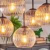 Koyoto Plafondlamp, Kogellampje Amber, Duidelijk, Rookkleurig, 5-lichts