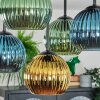 Koyoto Plafondlamp, Kogellampje Blauw, Goud, Groen, 5-lichts