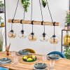 Koyoto Hanglamp, Kogellampje, Hanglamp Natuurlijke kleuren, Zwart, 5-lichts