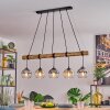 Koyoto Hanglamp, Kogellampje, Hanglamp Natuurlijke kleuren, Zwart, 5-lichts