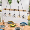 Koyoto Hanglamp, Kogellampje, Hanglamp Natuurlijke kleuren, Zwart, 5-lichts