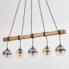 Koyoto Hanglamp, Kogellampje, Hanglamp Natuurlijke kleuren, Zwart, 5-lichts