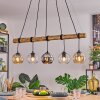 Koyoto Hanglamp, Kogellampje, Hanglamp Natuurlijke kleuren, Zwart, 5-lichts