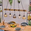Koyoto Hanglamp, Kogellampje, Hanglamp Natuurlijke kleuren, Zwart, 5-lichts