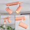 Javel Plafondlamp, Plafondspot Roze, Wit, 2-lichts