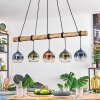 Koyoto Hanglamp, Kogellampje, Hanglamp Natuurlijke kleuren, Zwart, 5-lichts