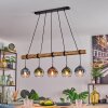 Koyoto Hanglamp, Kogellampje, Hanglamp Natuurlijke kleuren, Zwart, 5-lichts