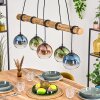 Koyoto Hanglamp, Kogellampje, Hanglamp Natuurlijke kleuren, Zwart, 5-lichts