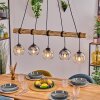 Koyoto Hanglamp, Kogellampje, Hanglamp Natuurlijke kleuren, Zwart, 5-lichts