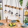 Koyoto Hanglamp, Kogellampje, Hanglamp Natuurlijke kleuren, Zwart, 5-lichts