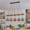 Koyoto Hanglamp, Kogellampje, Hanglamp Natuurlijke kleuren, Zwart, 5-lichts