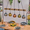 Koyoto Hanglamp, Kogellampje, Hanglamp Natuurlijke kleuren, Zwart, 5-lichts