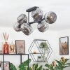 Ripoll Plafondlamp, Kogellampje Rookkleurig, 8-lichts