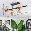 Chehalis Plafondlamp, Kogellampje Amber, 5-lichts