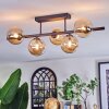 Chehalis Plafondlamp, Kogellampje Amber, 5-lichts