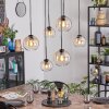 Koyoto Hanglamp, Kogellampje, Hanglamp Amber, Duidelijk, 6-lichts