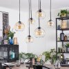 Koyoto Hanglamp, Kogellampje, Hanglamp Amber, Duidelijk, 6-lichts