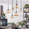 Koyoto Hanglamp, Kogellampje, Hanglamp Amber, 6-lichts