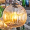Koyoto Hanglamp, Kogellampje, Hanglamp Amber, 6-lichts