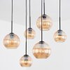 Koyoto Hanglamp, Kogellampje, Hanglamp Amber, 6-lichts