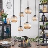 Koyoto Hanglamp, Kogellampje, Hanglamp Amber, 6-lichts