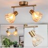 Saire Plafondlamp, Plafondspot Chroom, Messing, 2-lichts
