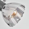 Saire Plafondlamp, Plafondspot Chroom, Zwart, 2-lichts