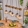 Koyoto Hanglamp, Kogellampje, Hanglamp Natuurlijke kleuren, Zwart, 5-lichts