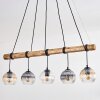 Koyoto Hanglamp, Kogellampje, Hanglamp Natuurlijke kleuren, Zwart, 5-lichts