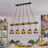 Koyoto Hanglamp, Kogellampje, Hanglamp Natuurlijke kleuren, Zwart, 5-lichts