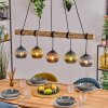 Koyoto Hanglamp, Kogellampje, Hanglamp Natuurlijke kleuren, Zwart, 5-lichts