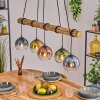 Koyoto Hanglamp, Kogellampje, Hanglamp Natuurlijke kleuren, Zwart, 5-lichts