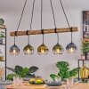 Koyoto Hanglamp, Kogellampje, Hanglamp Natuurlijke kleuren, Zwart, 5-lichts