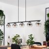 Koyoto Hanglamp, Kogellampje, Hanglamp Chroom, Duidelijk, Rookkleurig, 5-lichts