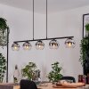 Koyoto Hanglamp, Kogellampje, Hanglamp Chroom, Duidelijk, Rookkleurig, 5-lichts