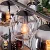 Koyoto Hanglamp, Kogellampje, Hanglamp Amber, Chroom, Duidelijk, Rookkleurig, 5-lichts