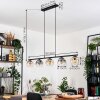 Ripoll Hanglamp, Kogellampje, Hanglamp Amber, Duidelijk, Rookkleurig, 5-lichts