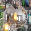 Koyoto Hanglamp, Kogellampje, Hanglamp Amber, Duidelijk, Rookkleurig, 6-lichts