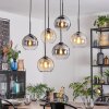 Koyoto Hanglamp, Kogellampje, Hanglamp Amber, Duidelijk, Rookkleurig, 6-lichts