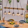 Koyoto Hanglamp, Kogellampje, Hanglamp Natuurlijke kleuren, Zwart, 5-lichts