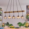 Koyoto Hanglamp, Kogellampje, Hanglamp Natuurlijke kleuren, Zwart, 5-lichts