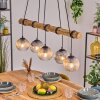 Koyoto Hanglamp, Kogellampje, Hanglamp Natuurlijke kleuren, Zwart, 5-lichts