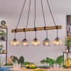 Koyoto Hanglamp, Kogellampje, Hanglamp Natuurlijke kleuren, Zwart, 5-lichts